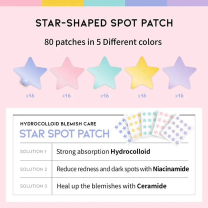 Ootd - Star Spot Patch 80patches