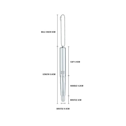 Braye - Pocket Lip Brush - Silver