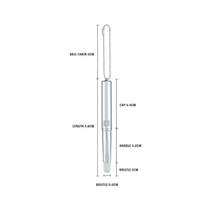 Braye - Pocket Lip Brush - Silver 