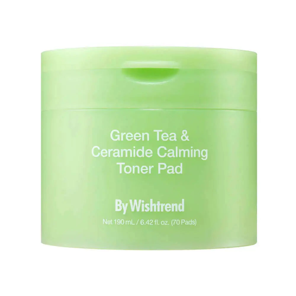 By Wishtrend - Green Tea & Ceramide Calming Toner Pad 70pcs 