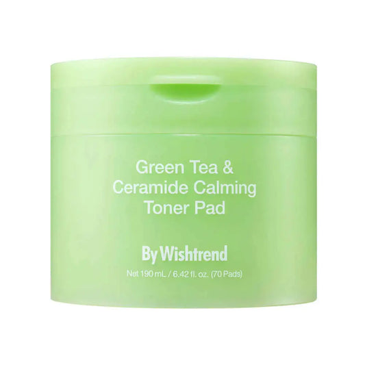 By Wishtrend - Green Tea & Ceramide Calming Toner Pad 70pcs 