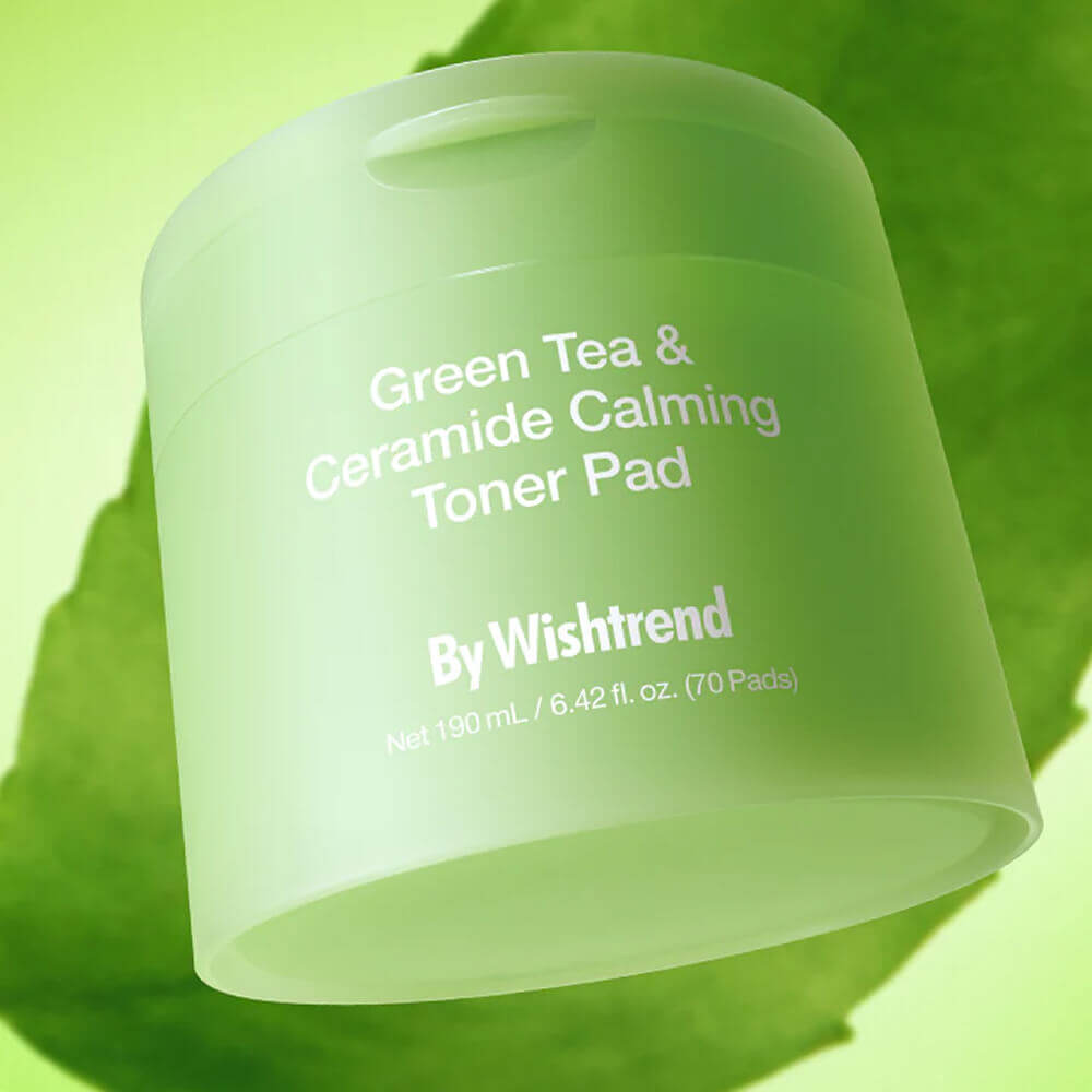 By Wishtrend - Green Tea & Ceramide Calming Toner Pad 70pcs By Wishtrend
