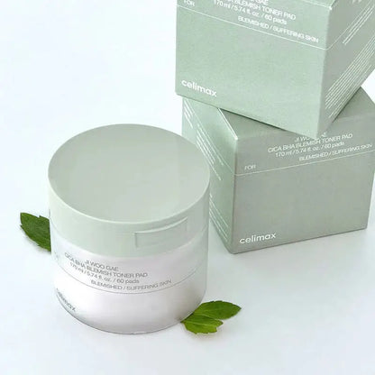 Celimax - Ji Woo Gae Cica BHA Blemish Toner Pad 170ml Celimax