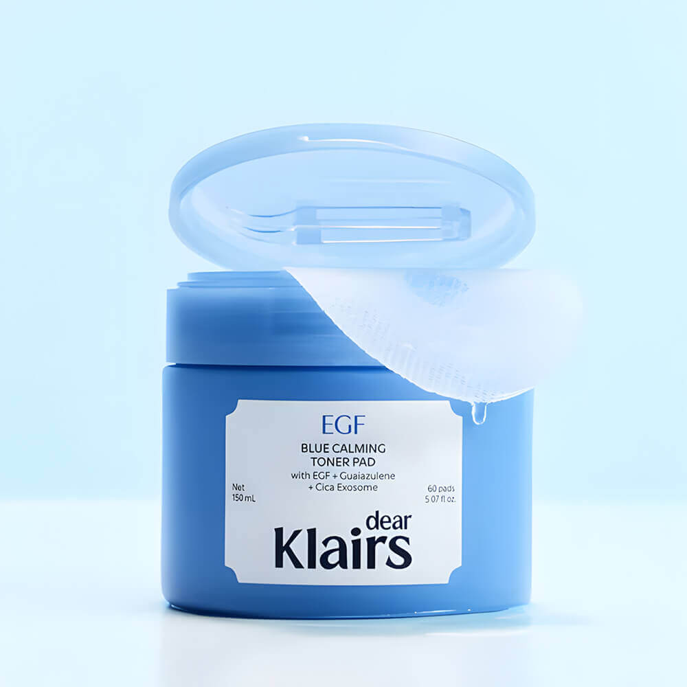 Dear, Klairs - EGF Blue Calming Toner Pad 60pcs Dear, Klairs