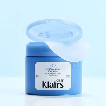 Dear, Klairs - EGF Blue Calming Toner Pad 60pcs 