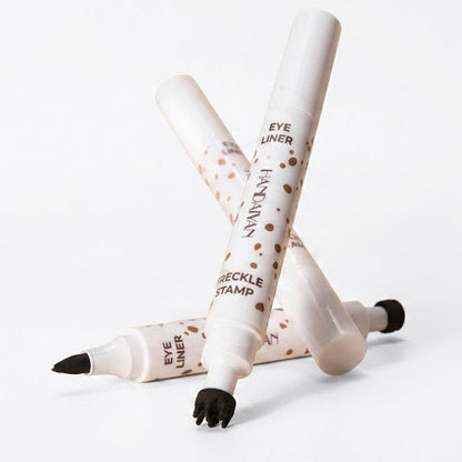 Handaiyan - 2-In-1 Freckle Stamp & Liquid Eyeliner Pen 3.6ml Handaiyan