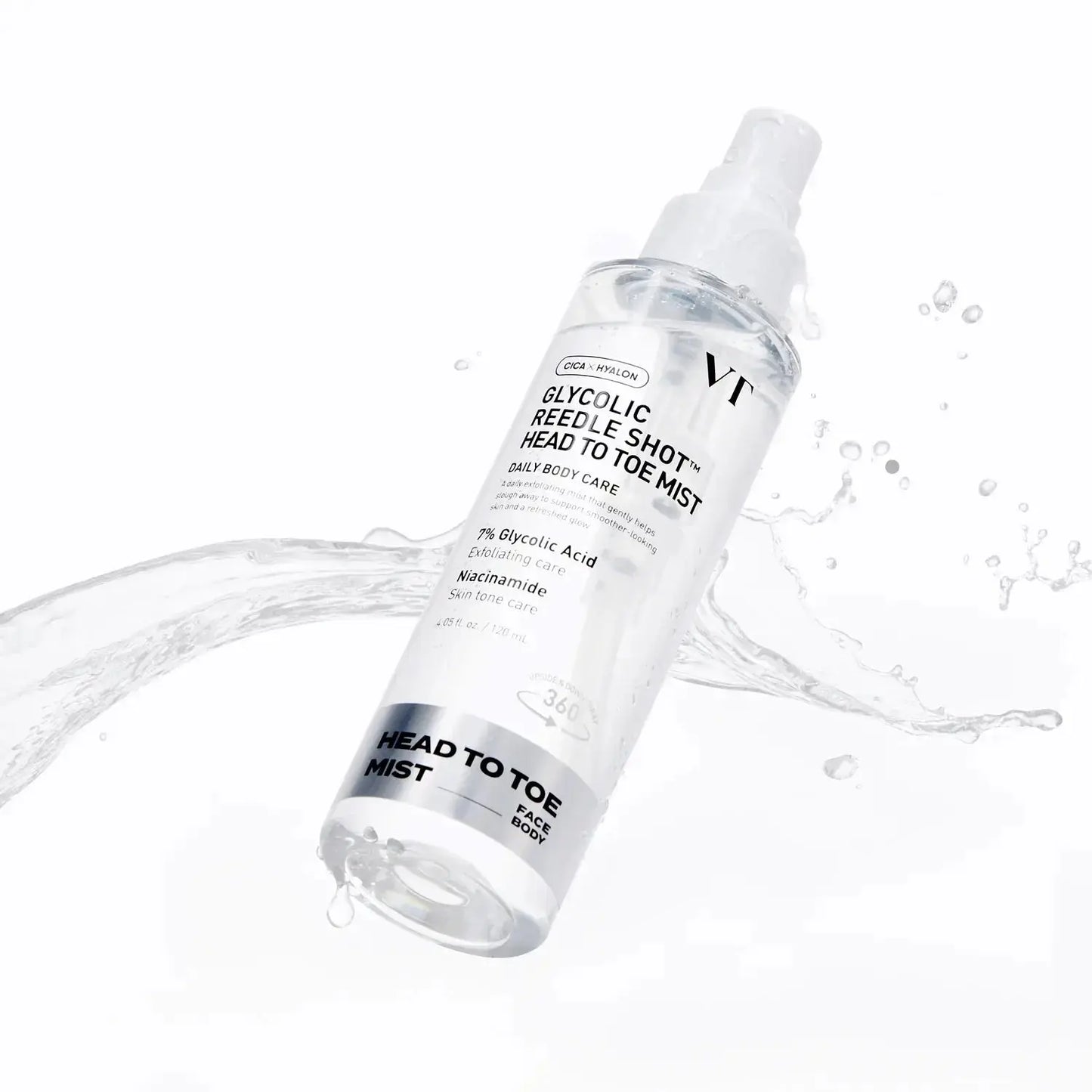 VT Cosmetics - Glycolic Reedle Shot Head To Toe Mist 120ml 