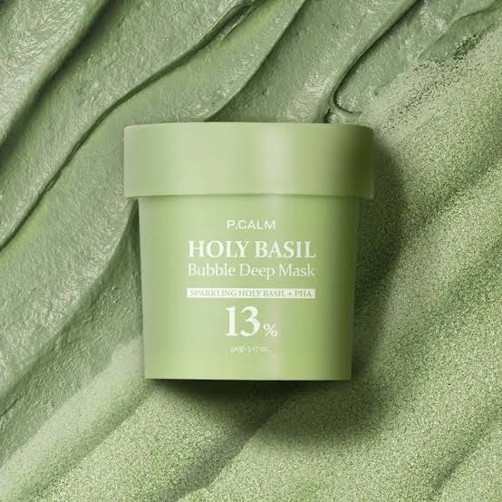 P.Calm - Holy Basil Bubble Deep Mask 90g
